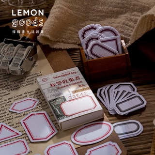 🍋檸檬青🍋 臺灣現貨標籤收集者系列多功能可書寫基礎標籤迷你便攜盒裝貼紙7款50張入手帳裝飾素材