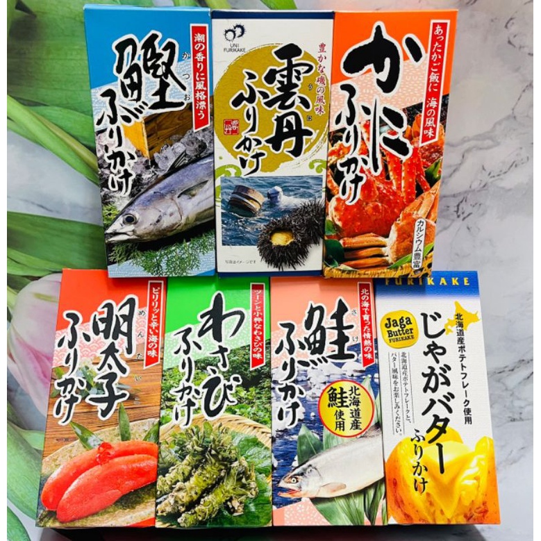 香鬆 撒飯料 ^大貨台日韓^ 日本 廣島香鬆 飯友 撒飯料  鮭魚/明太子/蟹味/鰹魚/海膽/馬鈴薯奶油/芥末 八種風味