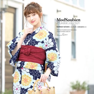 日本和服浴衣女 傳統款式 變織棉 日本旅游寫真和服浴衣