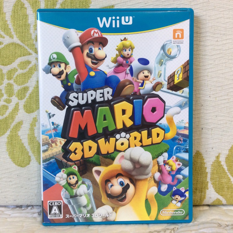 Wii U WiiU 日版 超級瑪利歐 3D世界 SUPER MARIO 3D WORLD 任天堂 爽快 益智 瑪莉歐