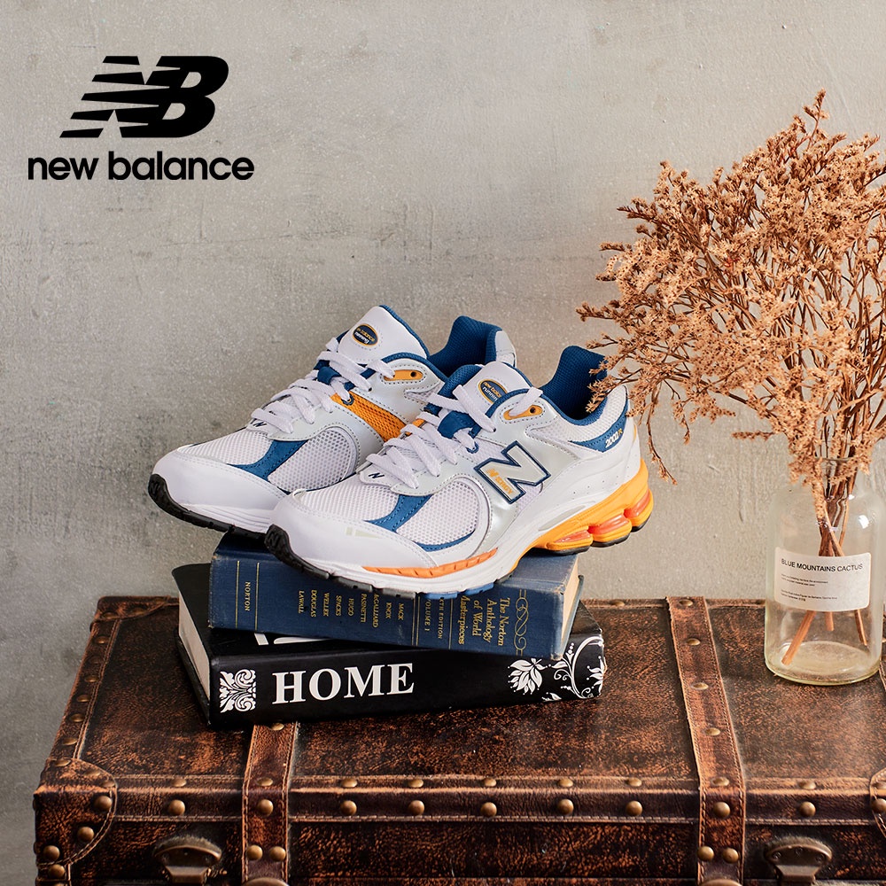 【New Balance】 NB 復古運動鞋_中性_白藍橙_M2002RLA-D楦 2002R