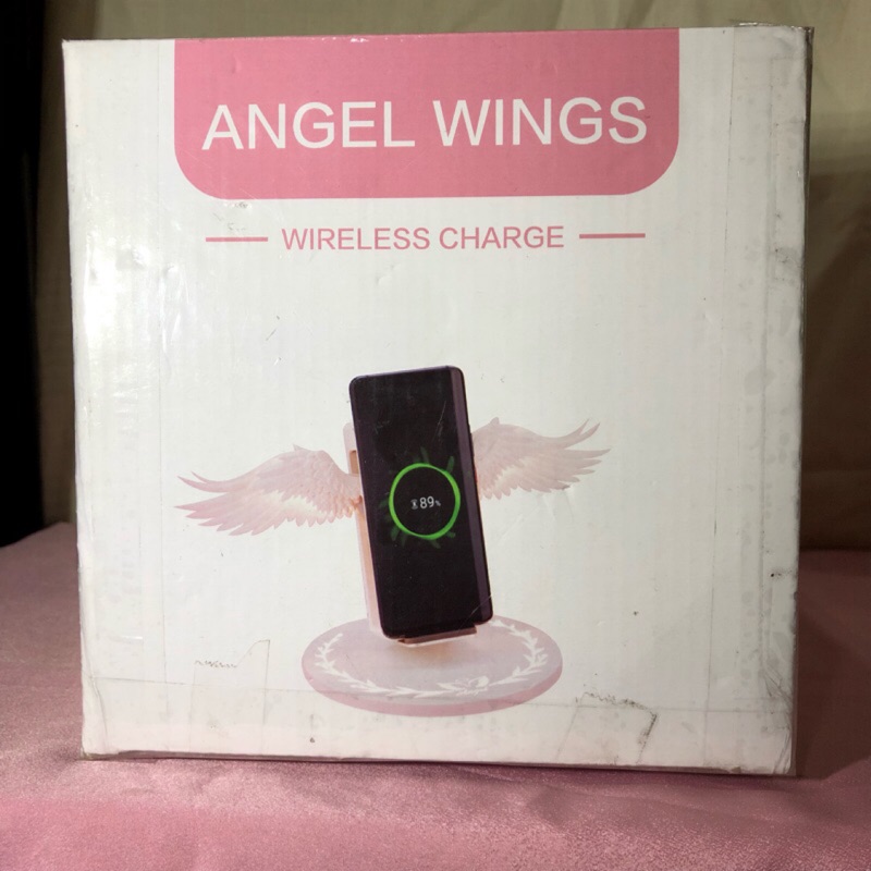 天使之翼 無線充電器 立體造型翅膀  iPhone 安卓 10W快充 充電器 無線充電座 充電手機架