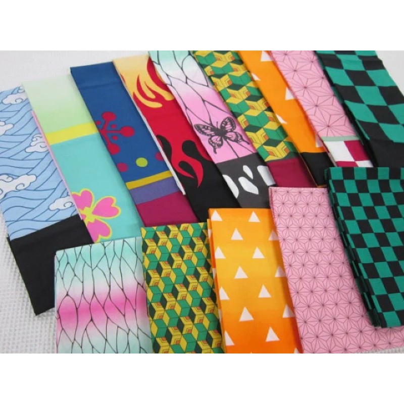 日本棉布鬼滅之刃セール 和風柄ブロード人気漫画布人気漫画柄市松模様麻の葉鱗蝶炎音恋滝柱 蝦皮購物