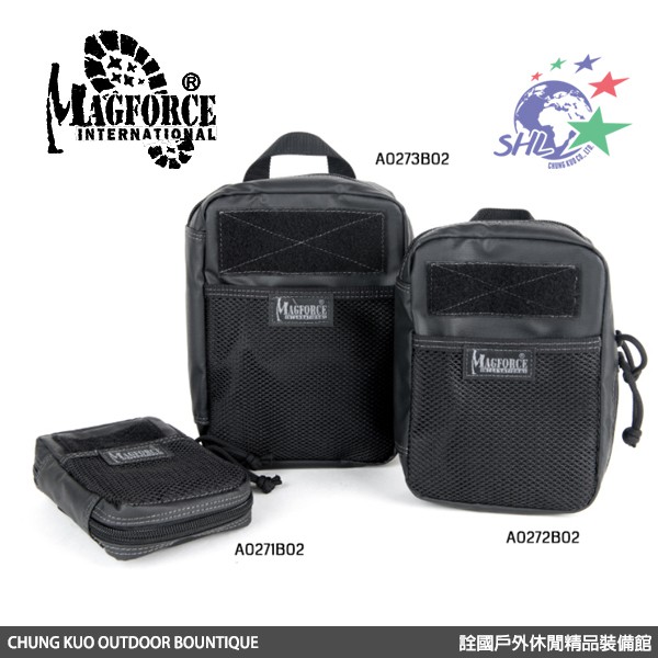 MAGFORCE EDC 雜物整理袋 / 500D 注膠黑 / A0271B02、A0272B02、A0273B02