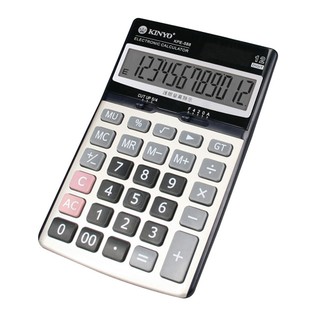 KINYO KPE-58 8國家考試用 桌上型 護眼計算機 護眼形 有倒退鍵 12位元 眼睛沒負擔 計算機 太陽能