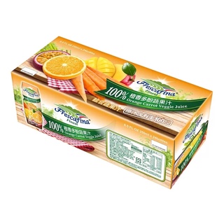超商取貨一筆訂單限1箱！好市多嘉紛娜 100% 橙香多酚蔬果汁 250毫升 X 24入 商品編號:#111424！