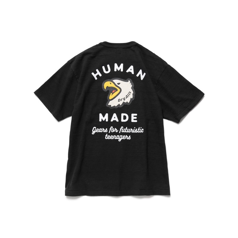 【現貨】HUMAN MADE 老鷹 口袋 T-SHIRT 黑色 L