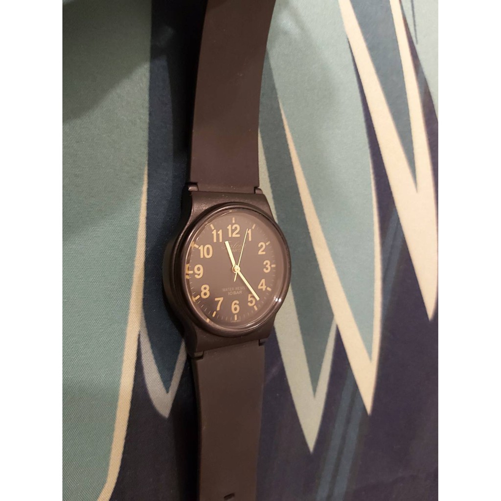 CITIZEN 星辰 Q&amp;Q M778 腕錶 女錶 女用 手錶 黑錶帶 金字 二手 精品錶 美品 手錶 腕錶