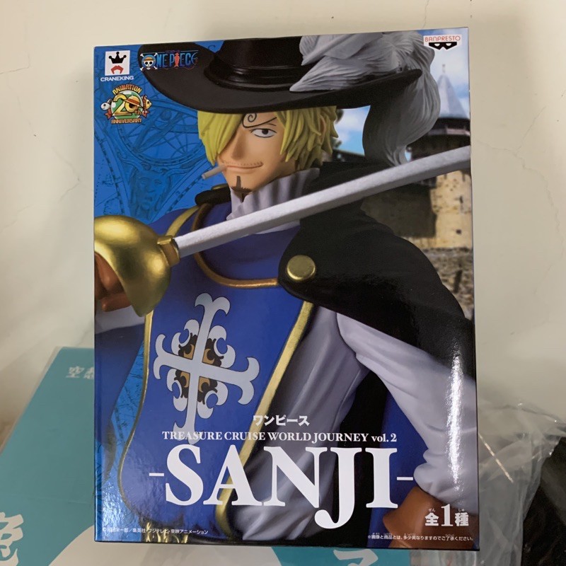 🇯🇵金證 海賊王 TREASURE CRUISE WORLD JOURNEY vol.2 香吉士SANJI 公仔 景品