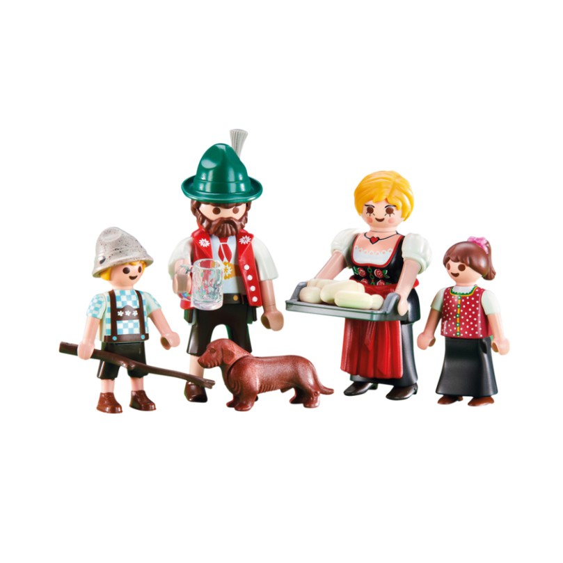 Playmobil 摩比 6395 袋裝 古代 西部牛仔 家庭 一家四口 狗