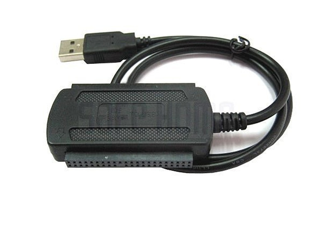 USB to IDE， USB to SATA 三合一轉接線材，附 5V2A電源，含配件，免驅動! CC0402