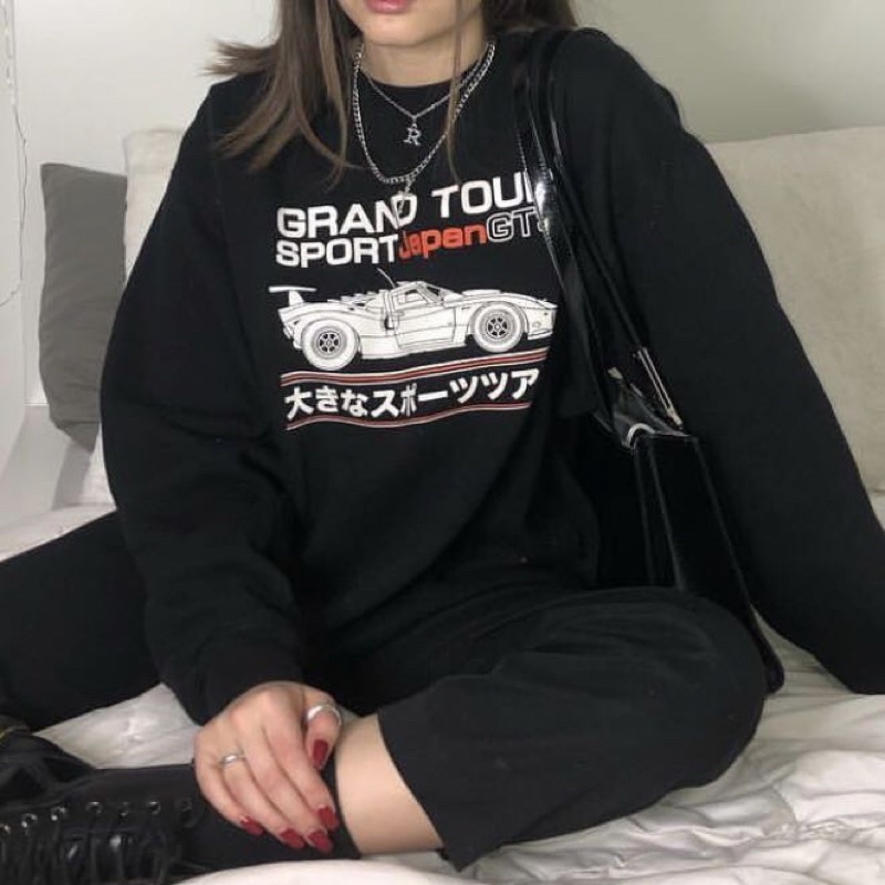🧚‍♀️預購♡Brandy Melville 🏎賽車寬鬆大學T Erica Grand Tour Sweatshirt