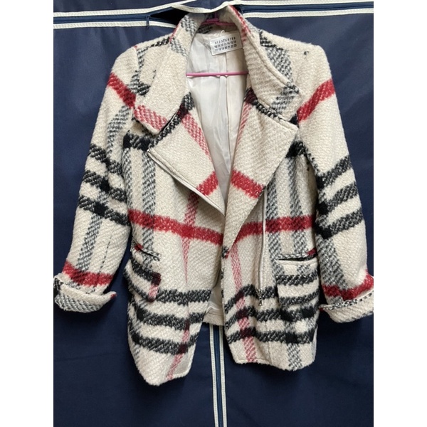 一中街正韓國店購入 格子 格紋外套 披風 大衣 夾克🎁全新 閒置品
