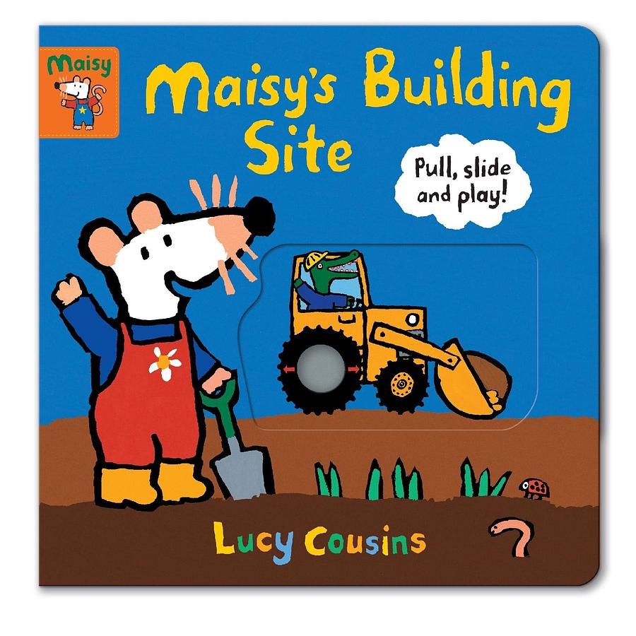 Maisy's Building Site: Pull, Slide and Play!/《小鼠波波建築工地》硬頁互動遊戲書/Lucy Cousins eslite誠品