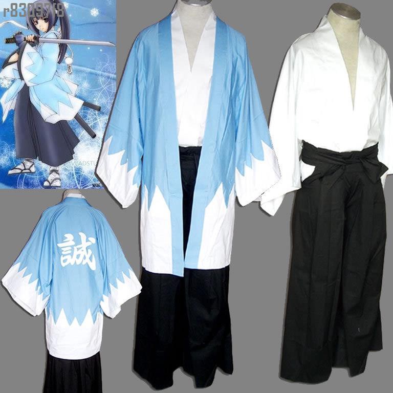 滿額免運 Cosplay動漫服裝新撰組 藍色誠字劍士服 蝦皮購物
