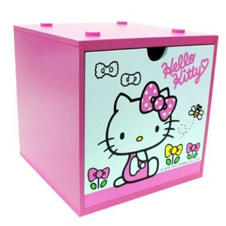 Kitty單抽櫃 粉色 收納盒