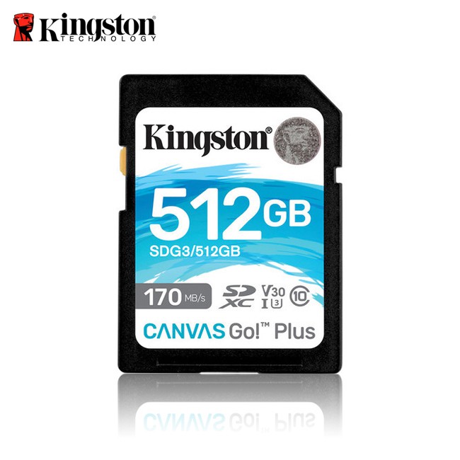 Kingston 金士頓 Canvas Go! Plus 512G UHS-I U3 SDXC 4K 高速 記憶卡