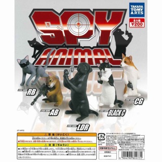 全新 T-ARTS Spy animal 動物特攻隊 間諜 扭蛋 貓咪