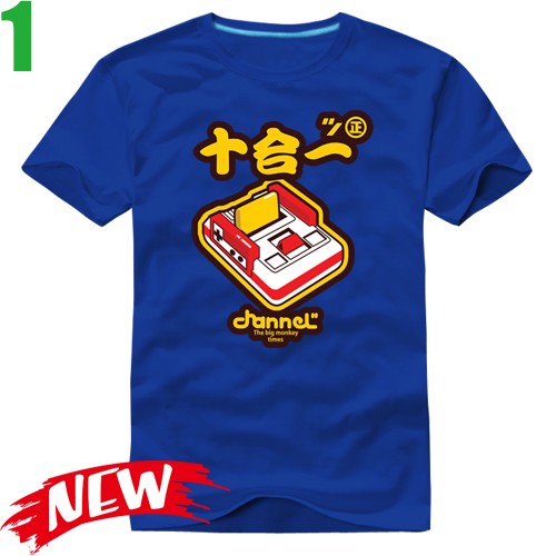 【任天堂 紅白機 十合一 Nintendo】短袖經典電玩遊戲T恤(共6種顏色可供選購) 任選4件以上每件400元免運費!