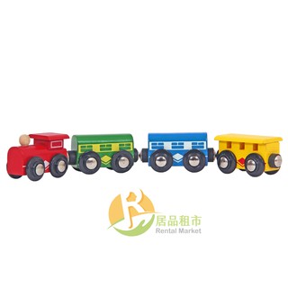 【居品租市】※專業出租平臺 - 嬰幼玩具※ mentari 木頭玩具 串接磁力小火車