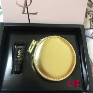 💫專櫃💫YSL 聖羅蘭 粉紅禮盒 時尚印記絲絨唇露/名模肌密特霧持妝乳/恆久完美無瑕粉底/訂製軟毛刷/桃色唇情立鏡