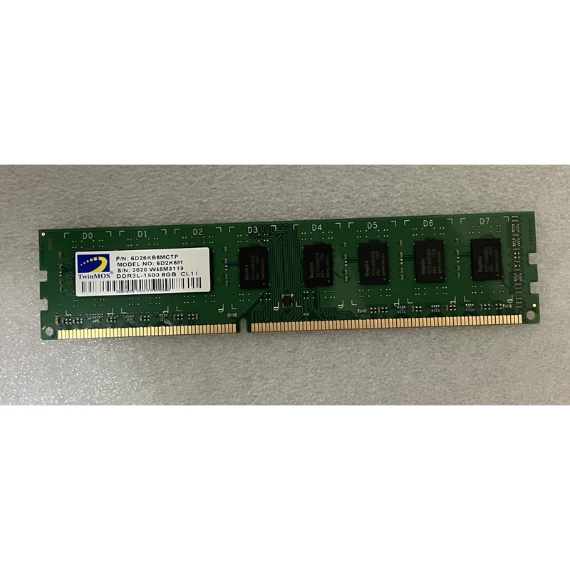 【賣可小舖】勤茂全新 DDR3L-1600 8G 原廠三星 顆粒 桌上型記憶體雙面 (同批 - 連號)
