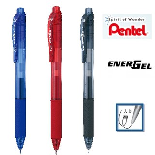 Pentel飛龍 BLN105 0.5mm 極速自動鋼珠筆(黑紅藍) ENERGEL.X 全館需滿99元不含運才出貨～