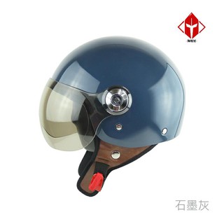 華泰 安全帽 K-808 素色 石墨灰 飛行帽 騎士帽 半罩 全拆洗《淘帽屋》