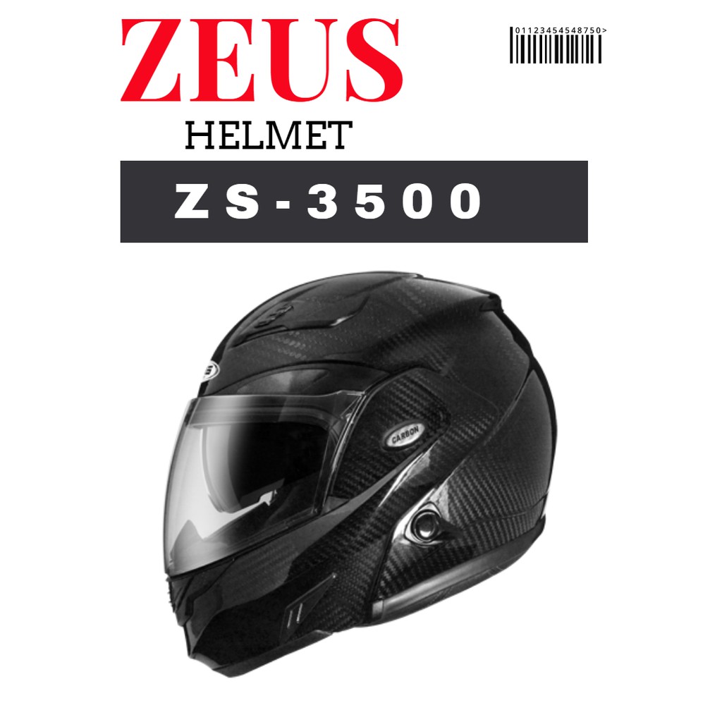 ZEUS ZS-3500 素色 YY7 彩繪 超輕量 碳纖維  Carbon 可掀式 全罩式安全帽