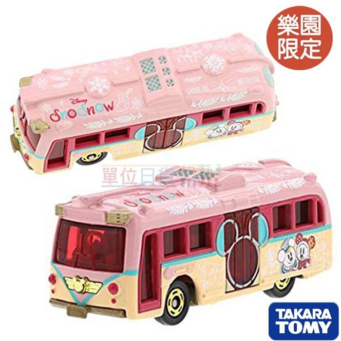 『 單位日貨 』2018 日本正版 多美 TOMICA 東京迪士尼 樂園 聖誕節限定 合金 巴士 公車 小車
