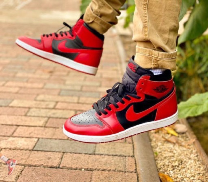 jordan 1 black and red high