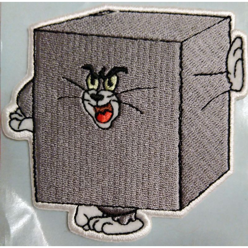 湯姆貓變水泥塊自黏繡片貼 Tom &amp; Jerry