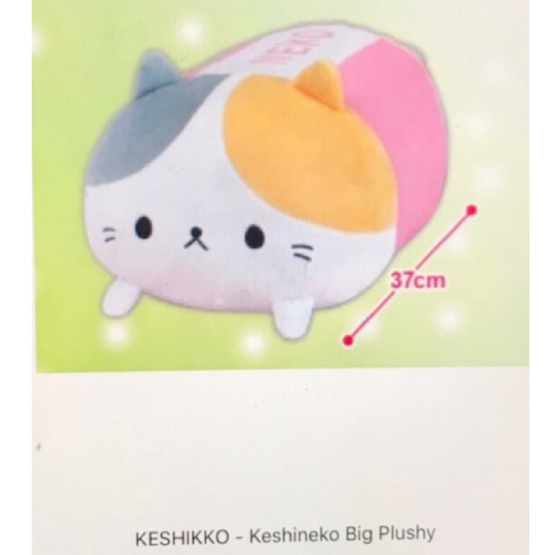 ［現貨］日本 Toreba💕37cm KESHIKKO NEKO 橡皮擦貓咪 💕
