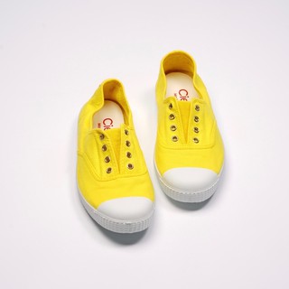 轉售CIENTA 西班牙國民帆布鞋（全新鮮黃色 ）