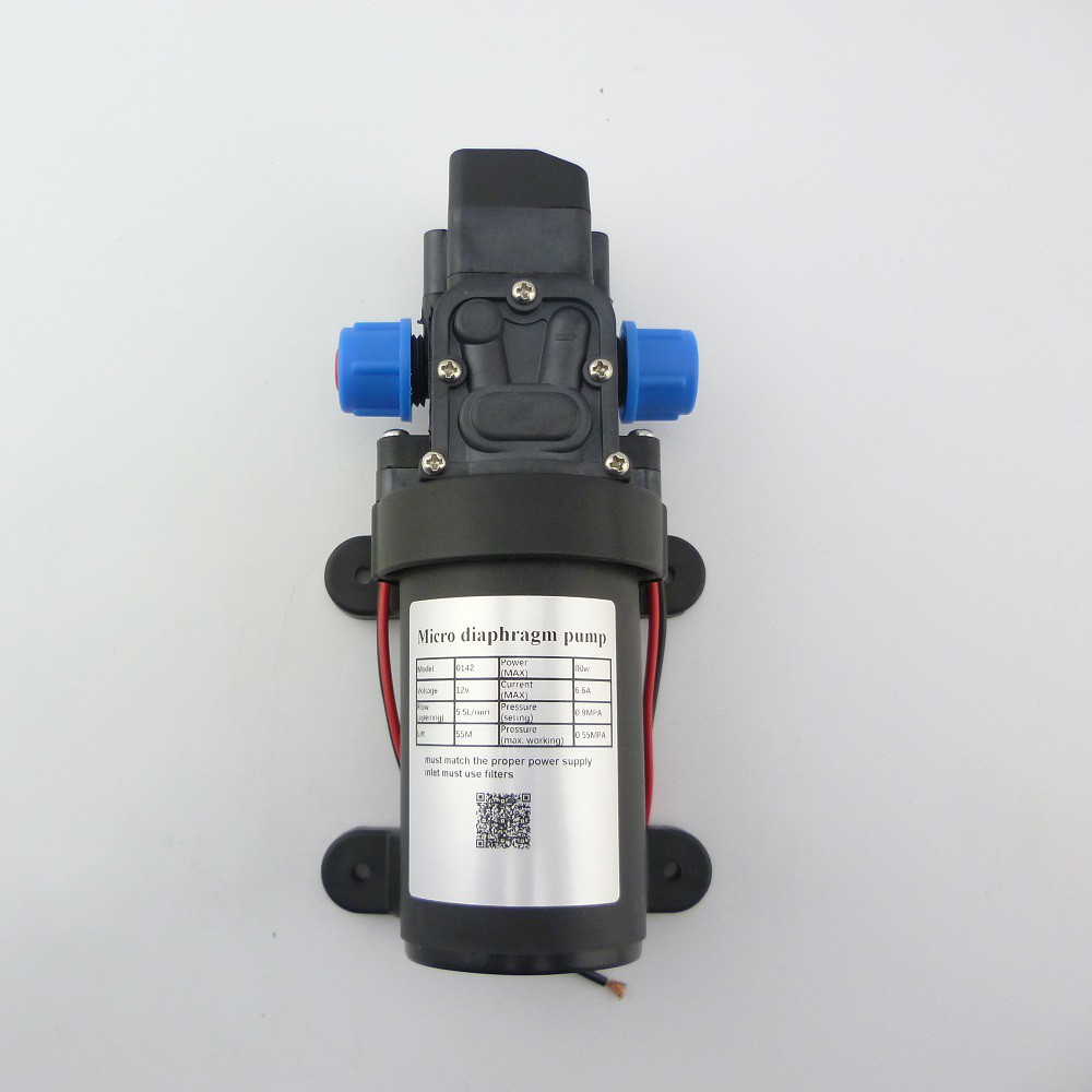 80w dc 12v 24v 電動迷你水泵高壓自動壓力開關控制帶內置風扇