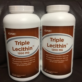 GNC三效卵磷脂膠囊食品360顆（2瓶）