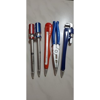 螺絲起子 板手 鉗子 刀片 四種造型 原子筆