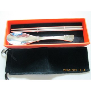 【俗俗的賣】不鏽鋼環保筷+湯匙(沒有附收納袋)
