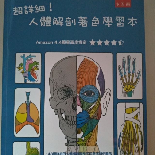 超詳細 人體解剖著色本 蝦皮購物