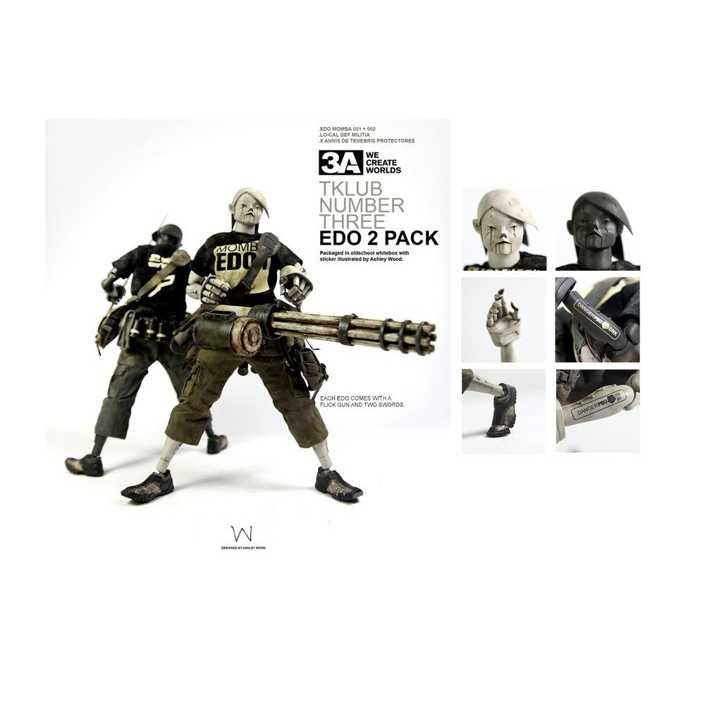 【 3A TOYS / ThreeA 】(黑色單隻拆售) EDO 2 PACK TK 明日帝TOMORROW KING