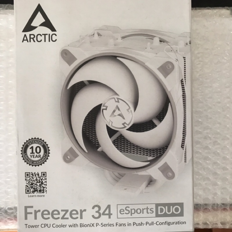 【ARCTIC】Freezer 34 eSports DUO雙12公分風扇CPU散熱器 灰白