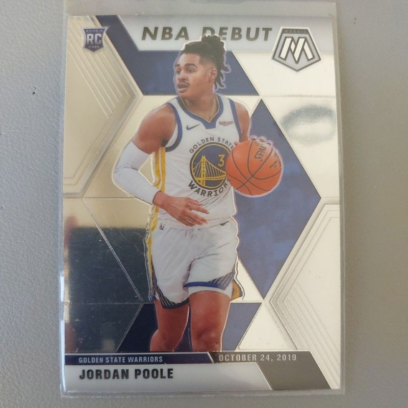 2019～20 NBA Panini Mosaic Jordan Poole RC Debut 新人卡 金屬卡 球員卡