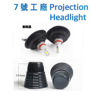 7號工廠 LED 防塵套 防水套 橡膠 套 通用 防塵套 風扇 C6 LED用 薄型 加長 加大 魚眼後移 汽機車可用