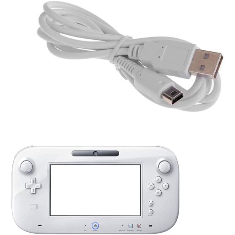 用於 WII U 遊戲手柄控制器的備用充電電纜充電器線 USB 數據電源充電器