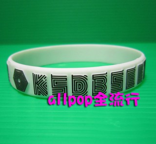 ★allpop★ EXO [ 立體 果凍手環 ] 白色款 現貨 矽膠手環 韓版 Overdose