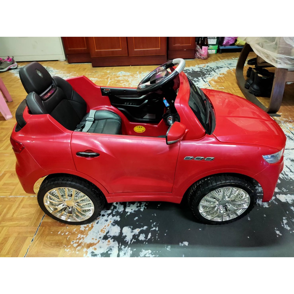 嬰兒童電動車四輪汽車小孩寶寶玩具遙控車可坐人充電 兒童車 電動 可坐人二手自取