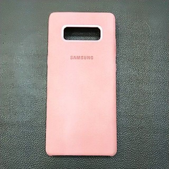 note 8原廠麂皮背蓋 粉