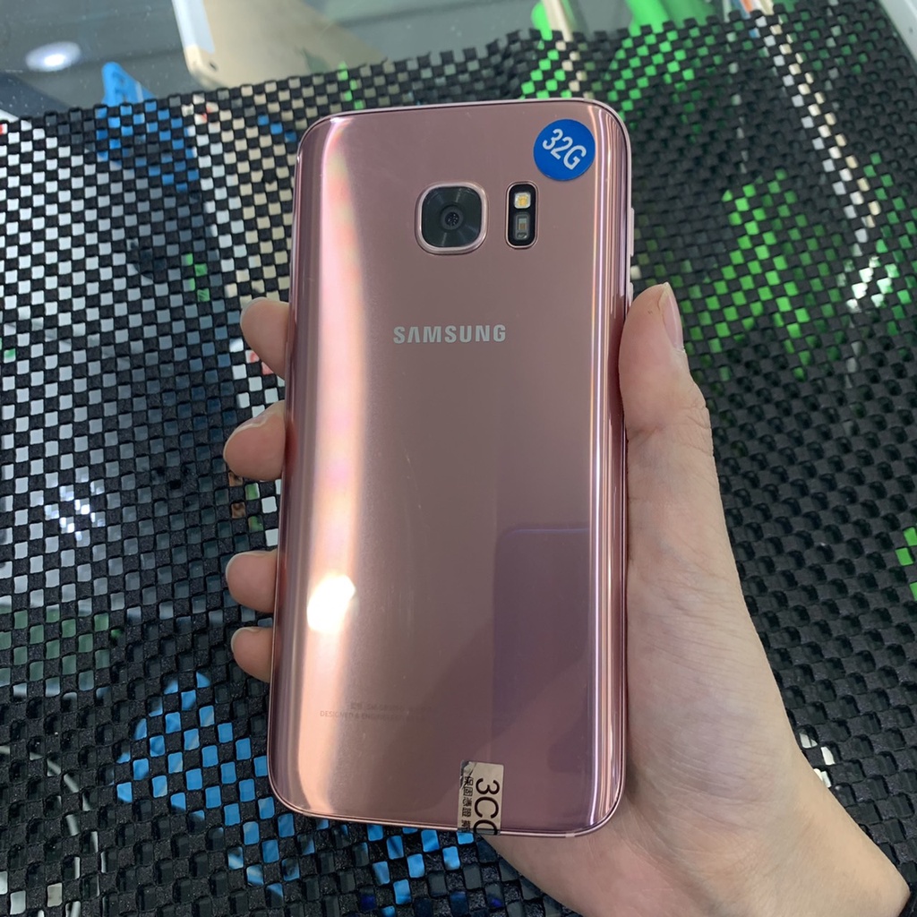 %台機店 三星 SAMSUNG S7 粉 4G 32G 5.1吋 零件機 二手機 實體店 板橋 台中 竹南