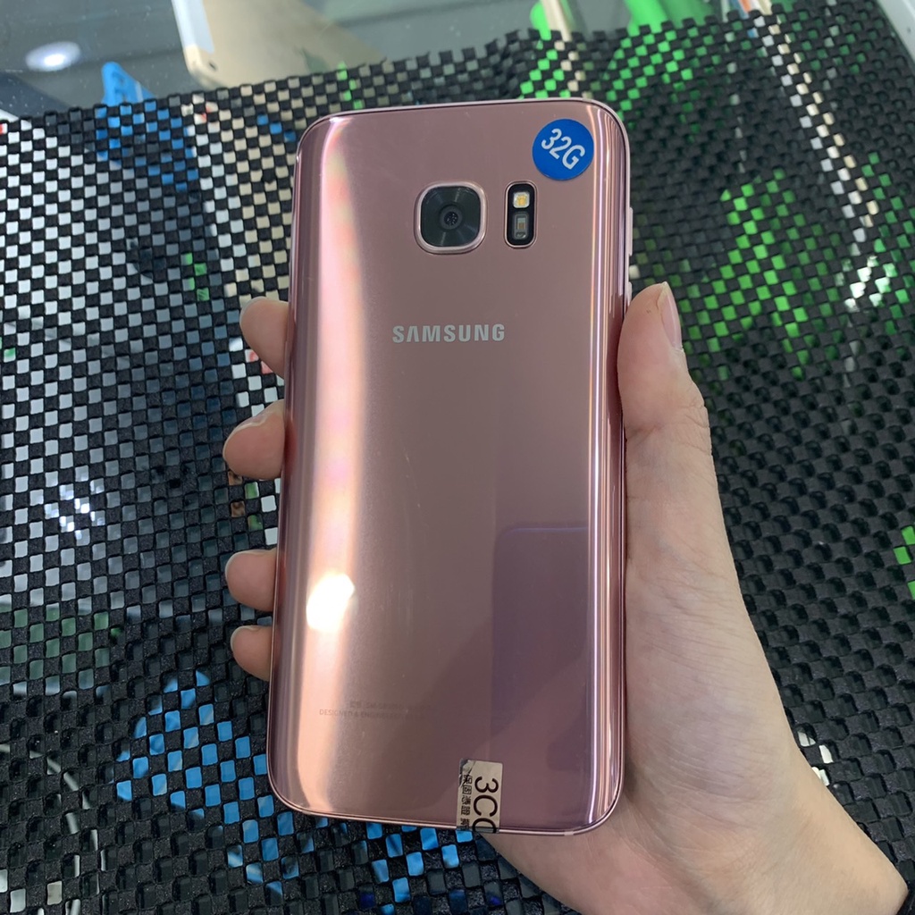 %台機店 三星 SAMSUNG S7 粉 4G 32G 5.1吋 零件機 二手機 實體店 板橋 台中 竹南 可面交