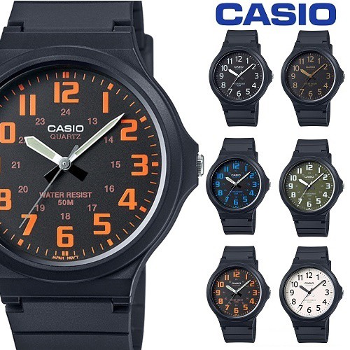 【CASIO】MW-240-4B 簡約俐落大三針/清楚的時刻MW-240系列/男用款/43mm【第一鐘錶】